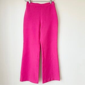 ARITZIA | WILFRED HOT FLIRTY PINK ANKLE CROPPED FLARED SIZE ZIP DRESS PANTS